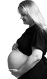 [Maternity portrait] - maternity, pregnancy, portrait, black and white, monochrome